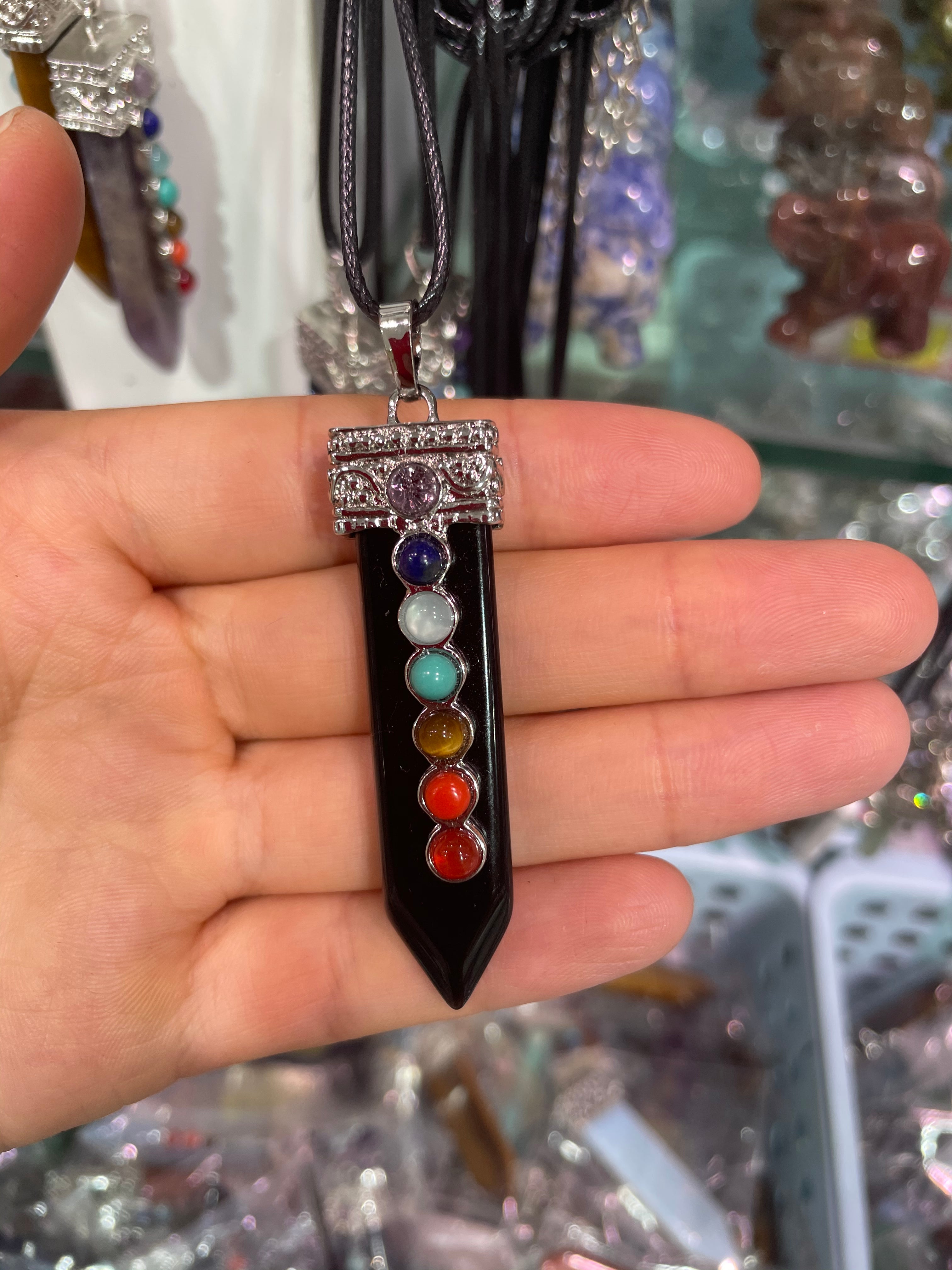 Sevenchakra sword pendant/necklace