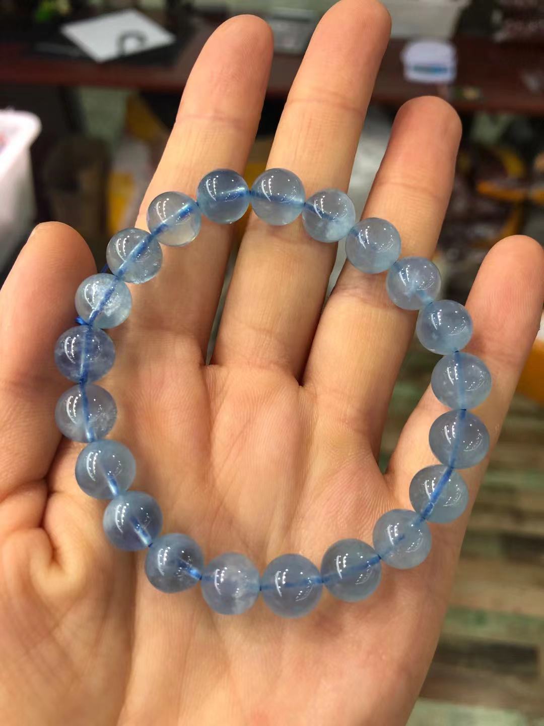 Aquamarine high quality bracelet