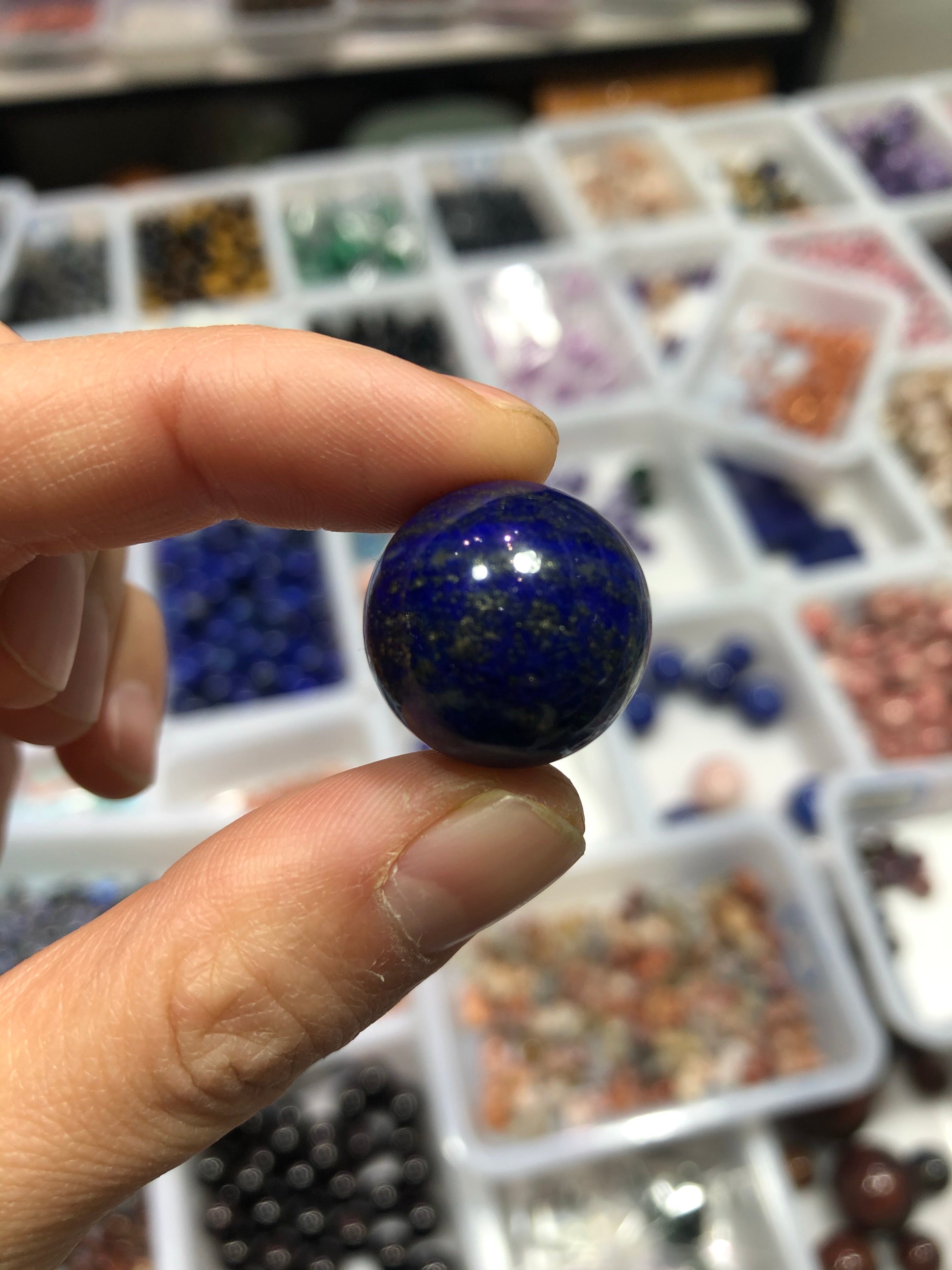 Lapis lazuli mini sphere