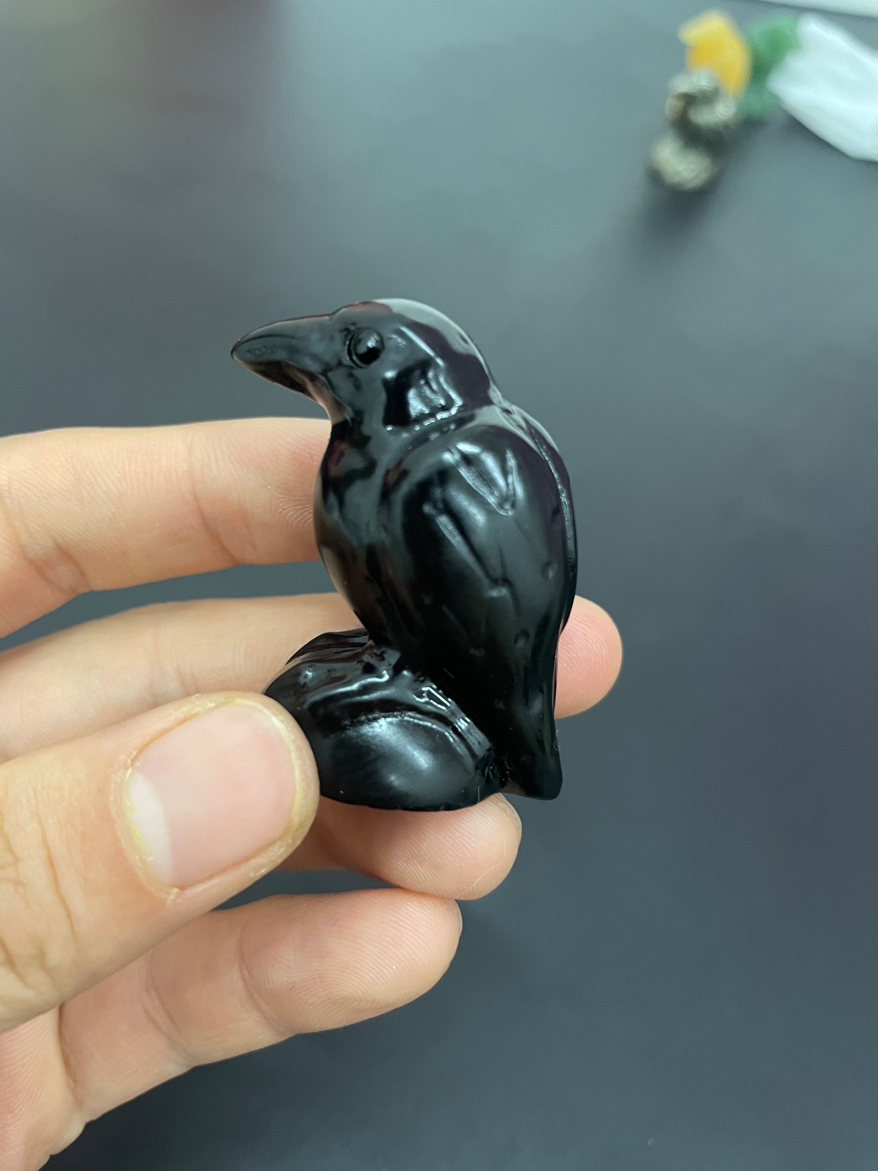 Crow/Raven carving