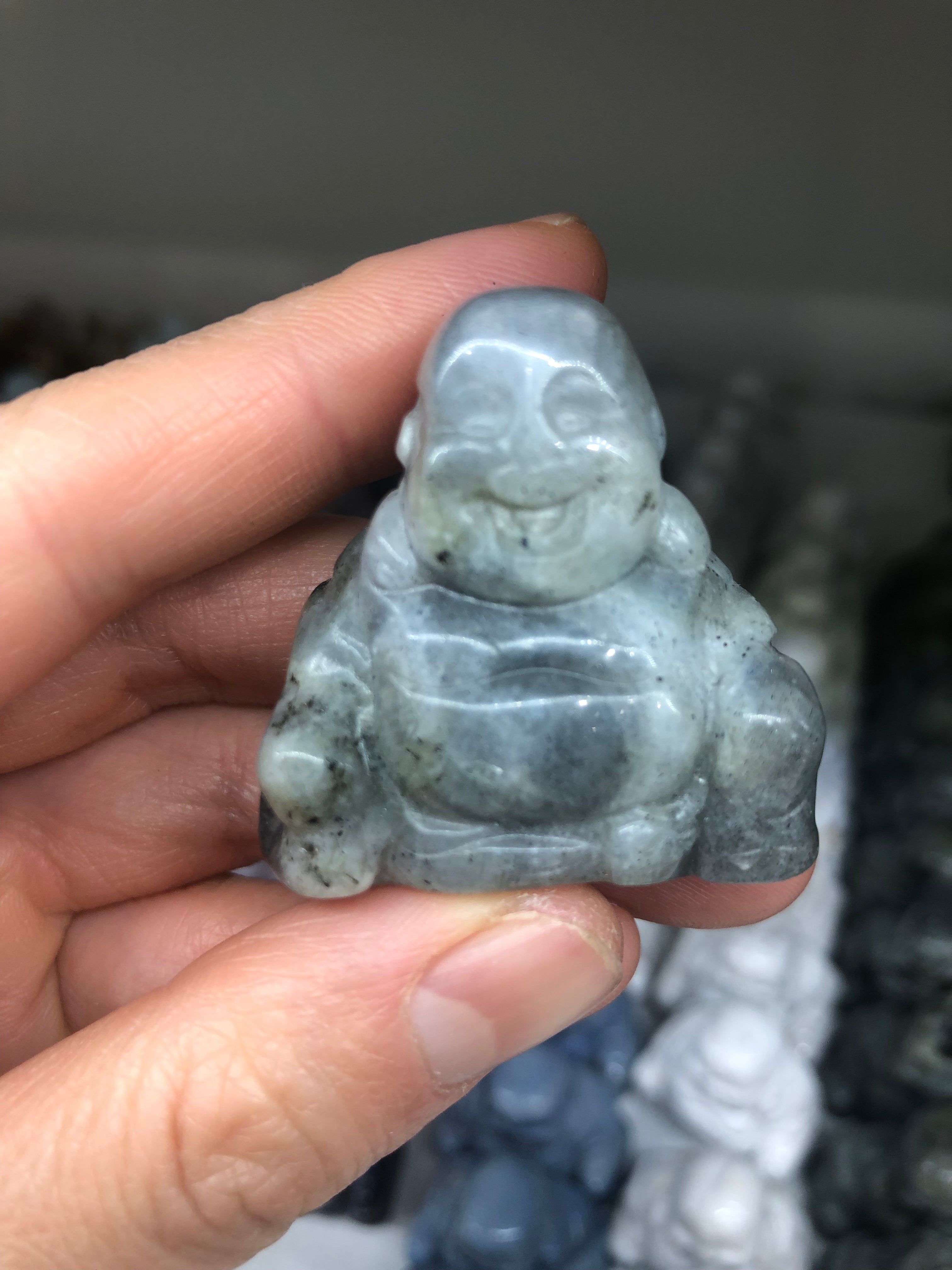 Crystal/Labradorite buddha