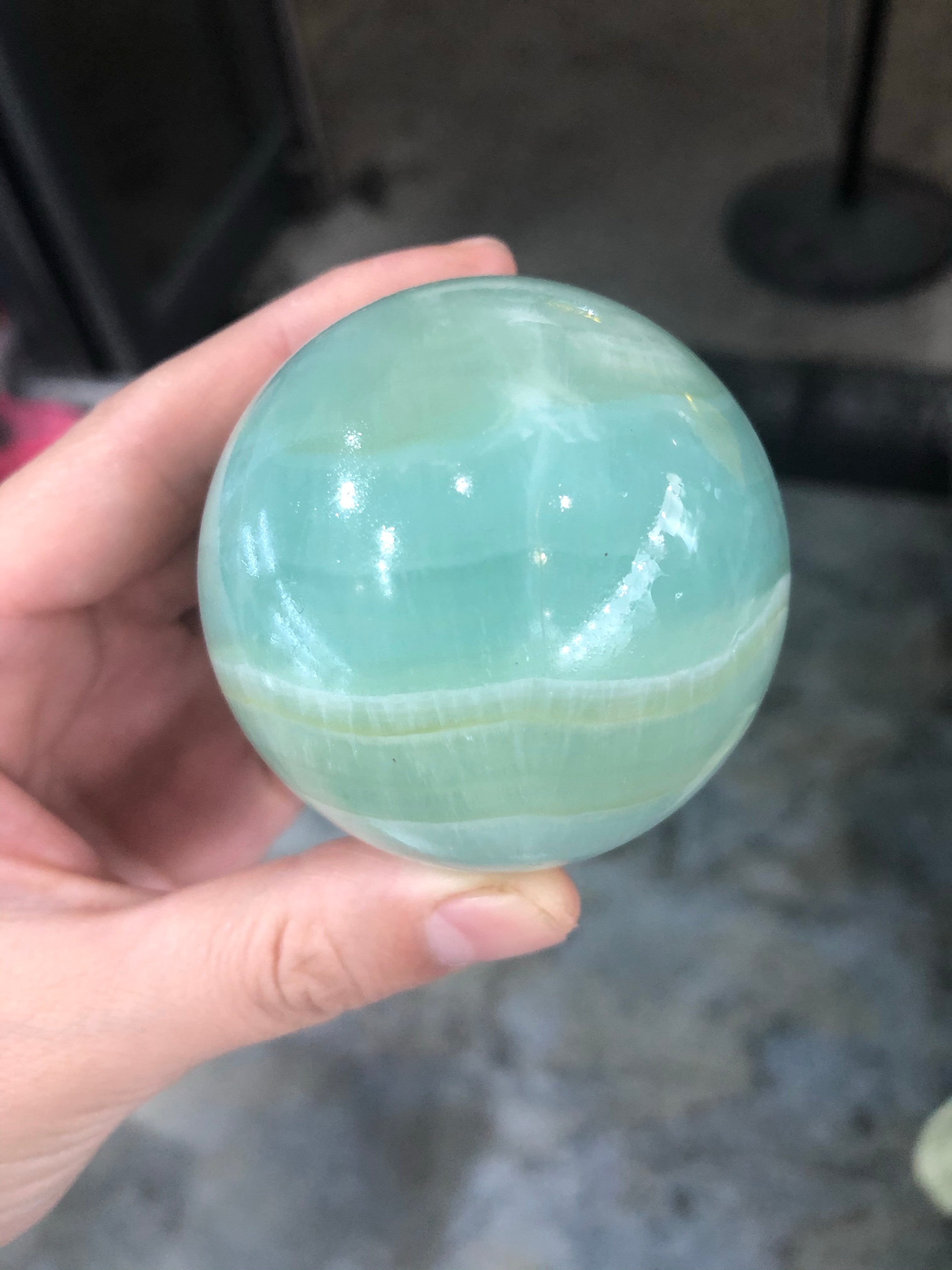 Caribeen calcite sphere