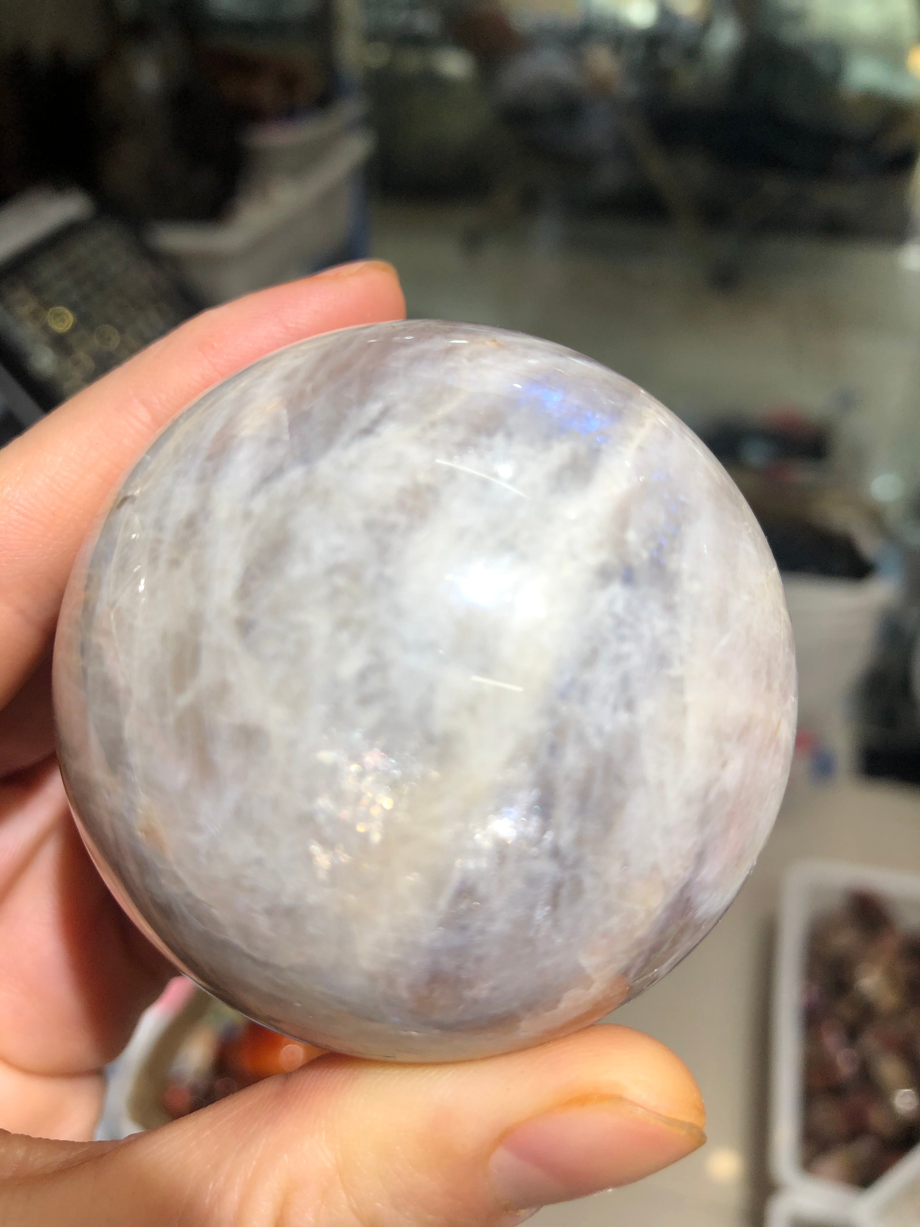 Sunstone &moonstone sphere