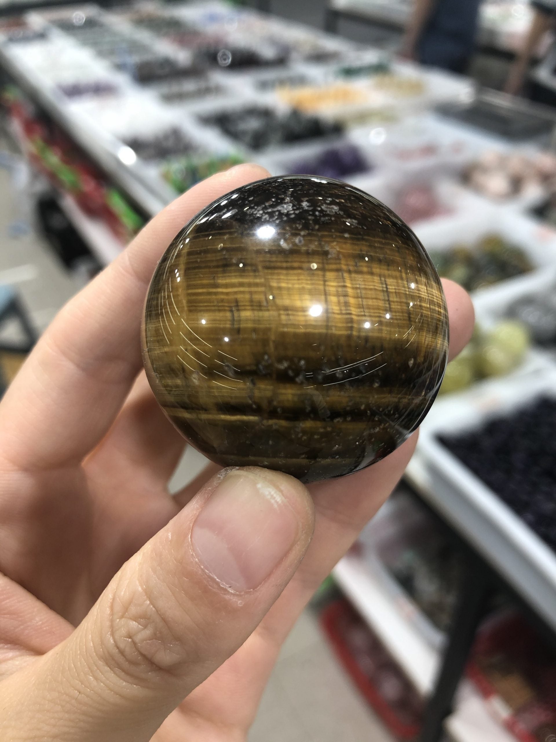 Tigereye sphere